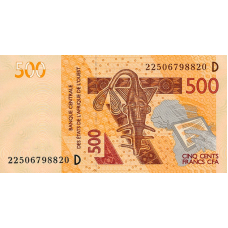P419Dj Mali - 500 Francs Year 2022